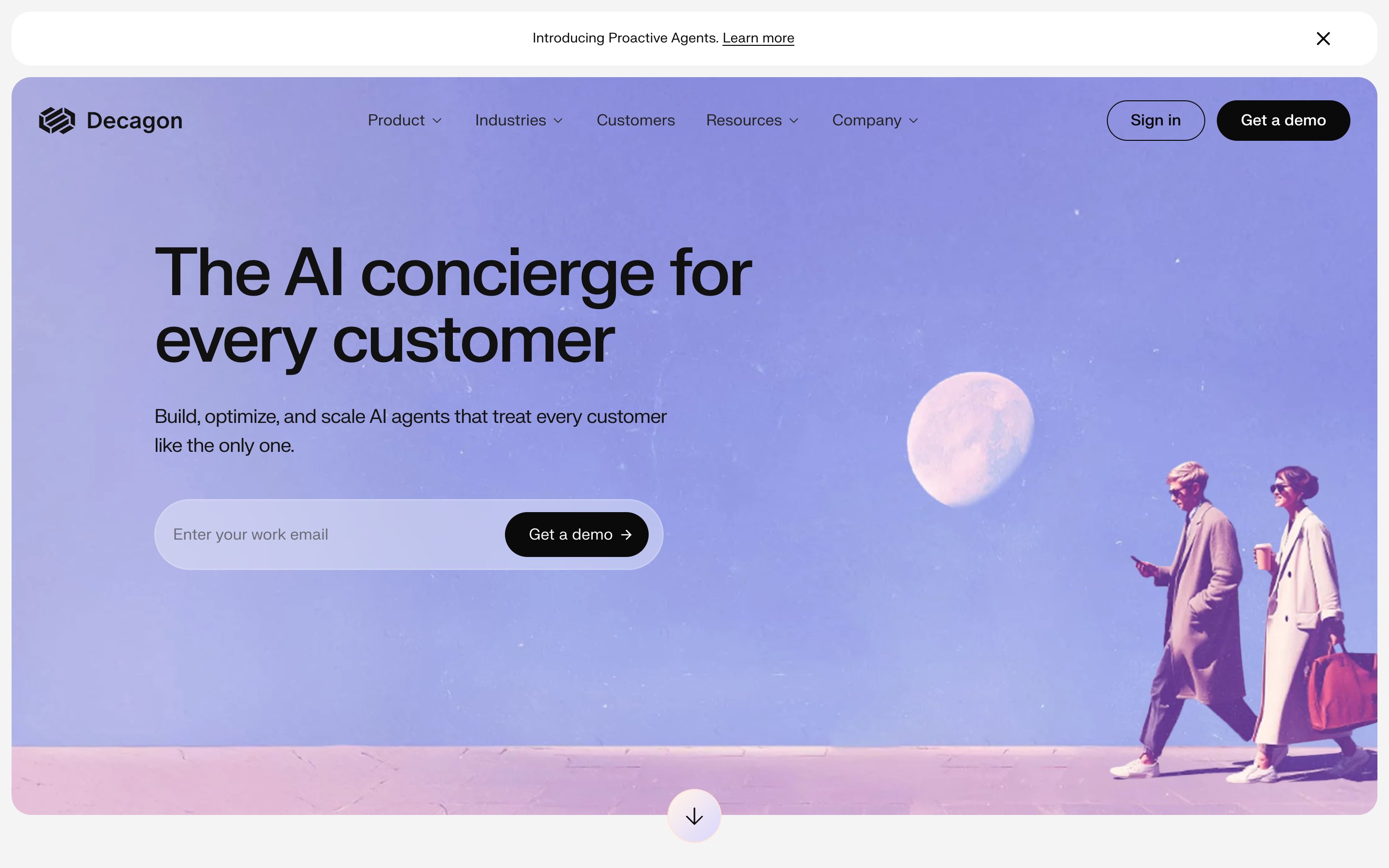 Screenshot of decagon.ai captured for this review